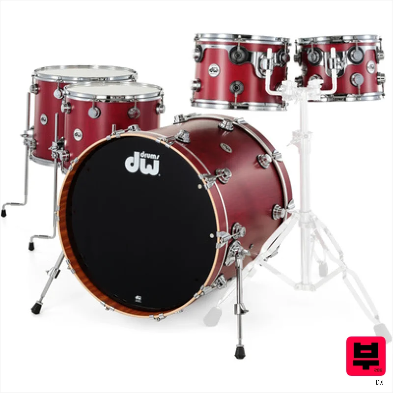 DW Satin Oil Cherry MM - Premium Drum Kits