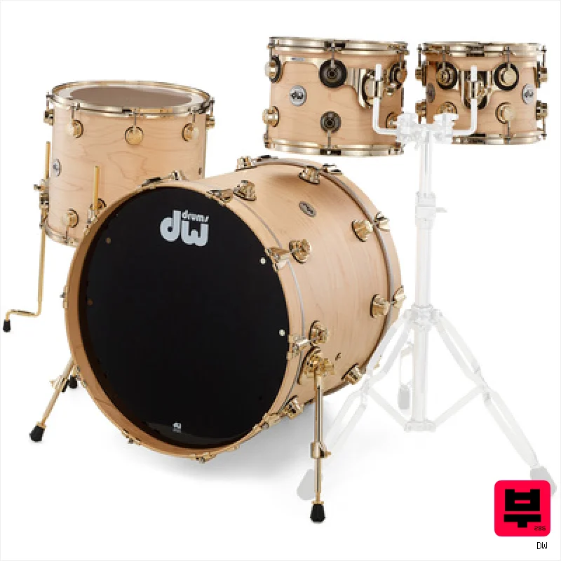 DW Satin Oil Natural Std.Set Gold - Premium Drum Kits