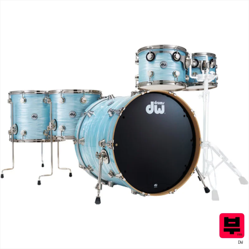 DW Sonic Ply 5-piece Pale Blue - Premium Drum Kits