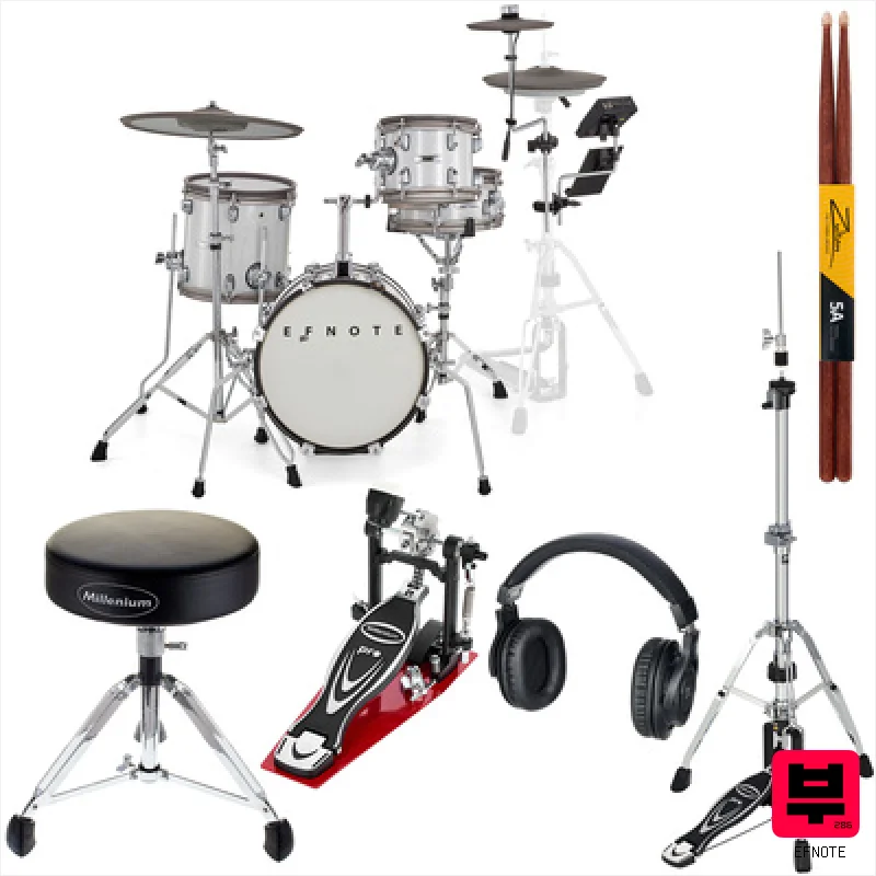 Efnote Mini E-Drum Set Bundle - Electronic Drumkits