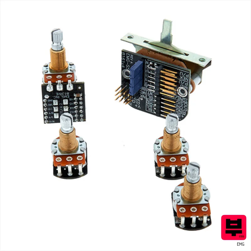 EMG 3 Pickups Push/Pull Wiring Kit - Electronics for Guitars