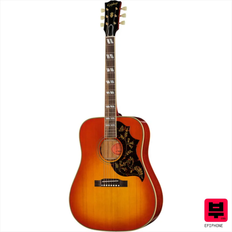 Epiphone 1960 Hummingbird Rei. HTS IBC - Dreadnought Acoustic Guitars