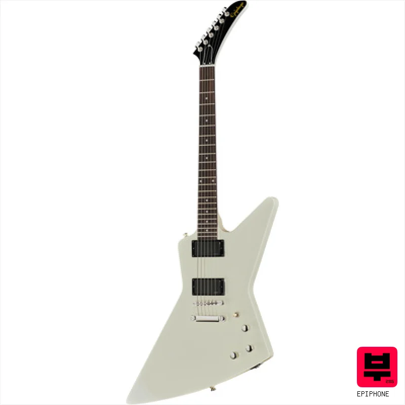 Epiphone Explorer 80s EMG Classic White - Professional Music Instrument Photo