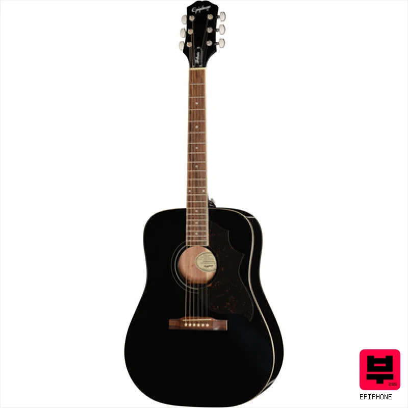 Epiphone Hummingbird Tribute Ebony - Dreadnought Acoustic Guitars