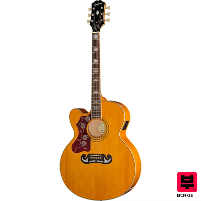 Epiphone J-200 Studio EC Natural LH - Professional Music Instrument Photo