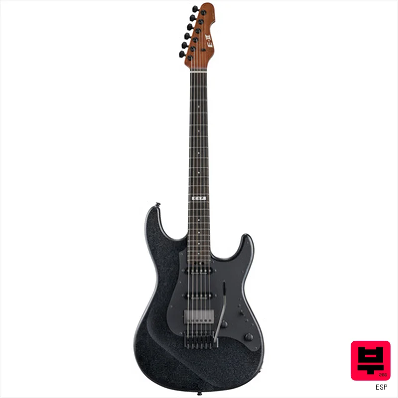 ESP E-II SN-III Flicker GunMet BK - Professional Music Instrument Photo