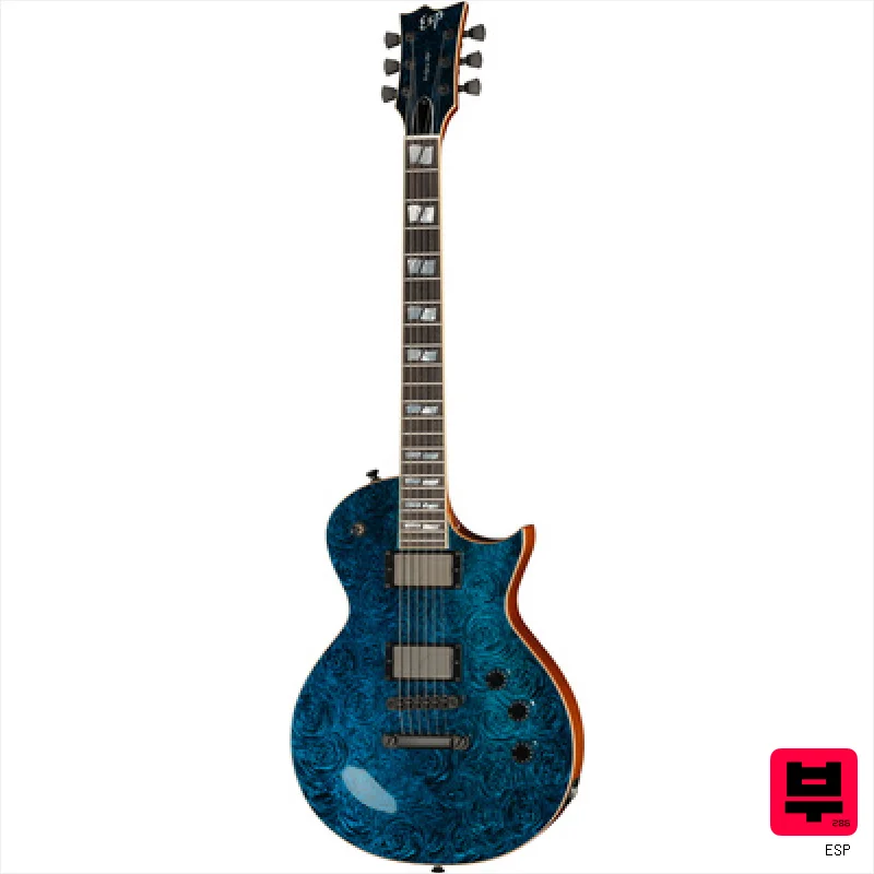 ESP Eclipse BH Teal Marble FL - Professional Music Instrument Photo