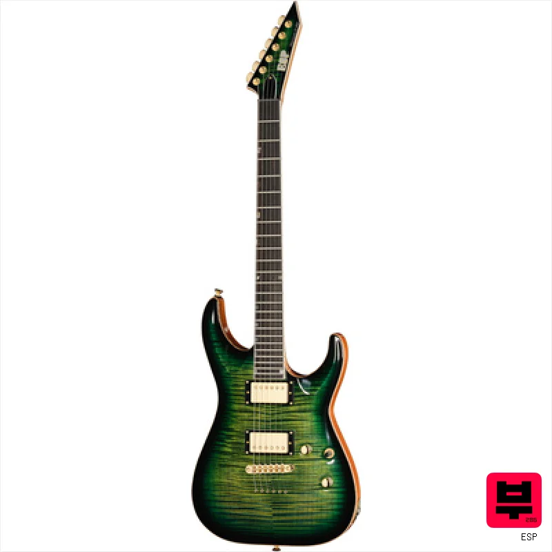 ESP HORIZON II FM Dark Lime Burst - Professional Music Instrument Photo