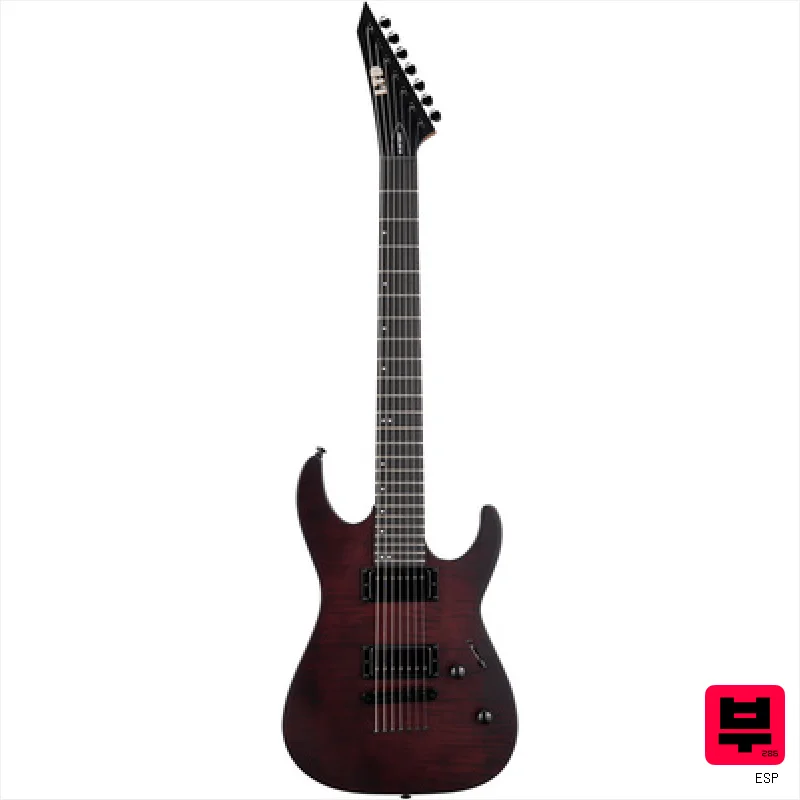 ESP LTD M-207B DX Crimson Satin - 7 String Guitars