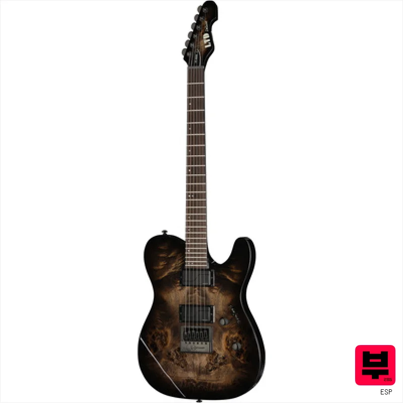 ESP LTD TE-1000ET Charcoal Burst - Single Cut Guitars