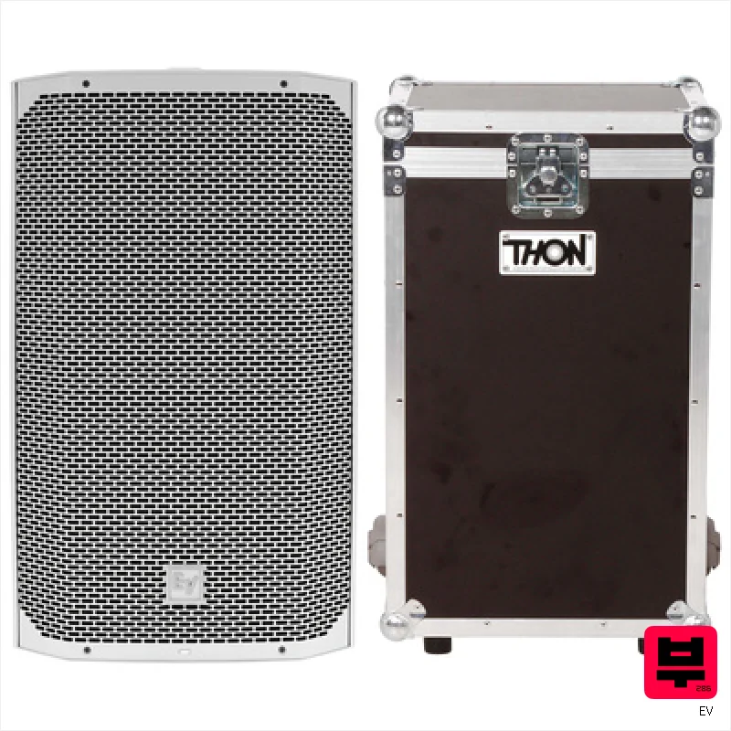 EV Everse 12 White Case Bundle - Active Full-Range PA Speakers