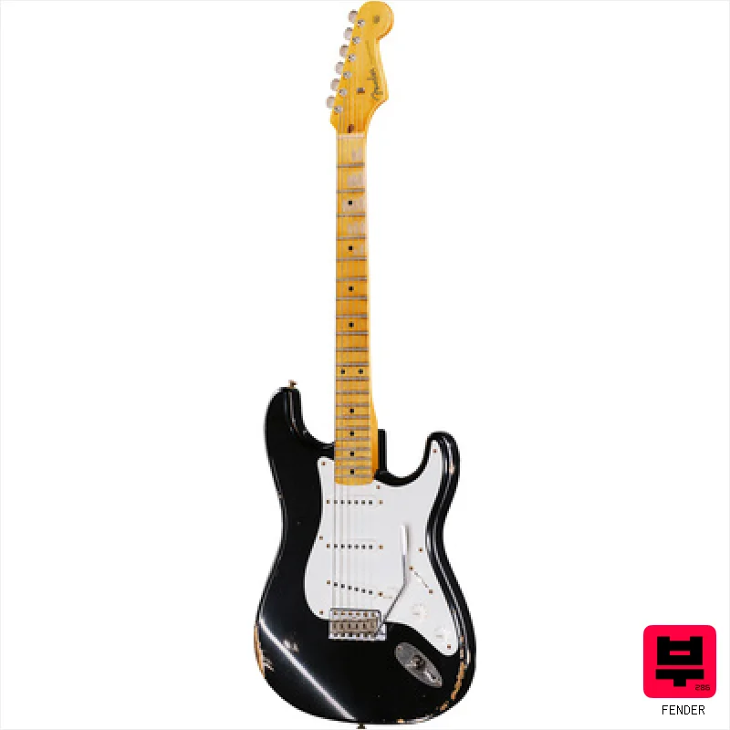 Fender 1958 CR Strat Relic Aged Black - ST Style Guitars