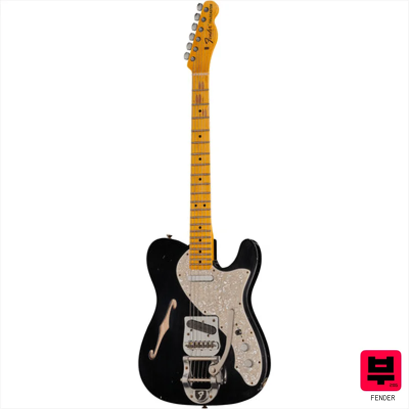 Fender 68 Tele Thinline ABLK Relic - Professional Music Instrument Photo