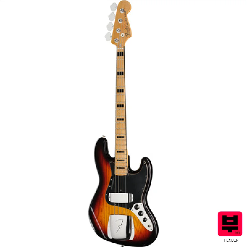 Fender 75 Jazz Bass MN 3TS Relic - Professional Music Instrument Photo