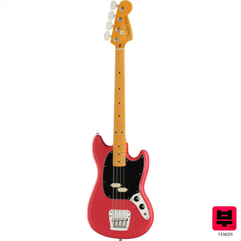 Fender Am Pro Clsc Mustang Bass FDKR - Professional Music Instrument Photo