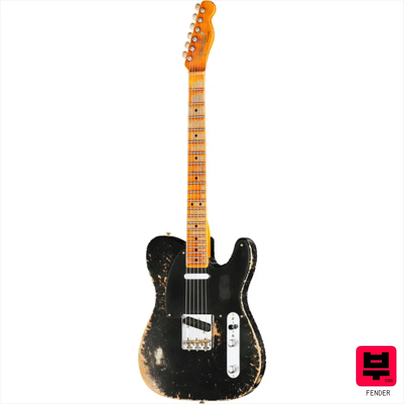 Fender LTD 52 Tele Aged Black SHRelic - Professional Music Instrument Photo