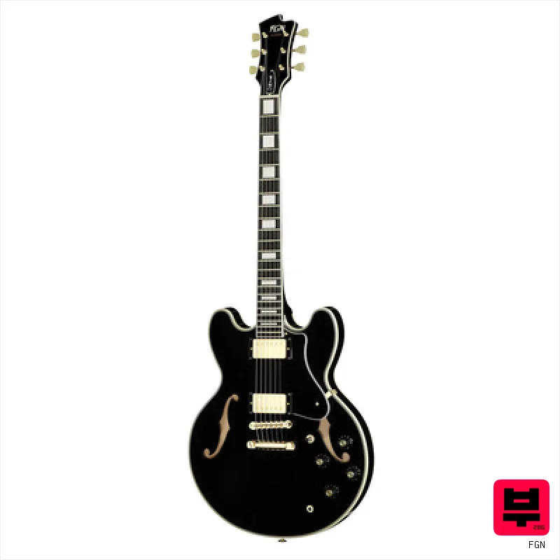 FGN Masterfield Semi Custom HH BK - Semiacoustic Guitars