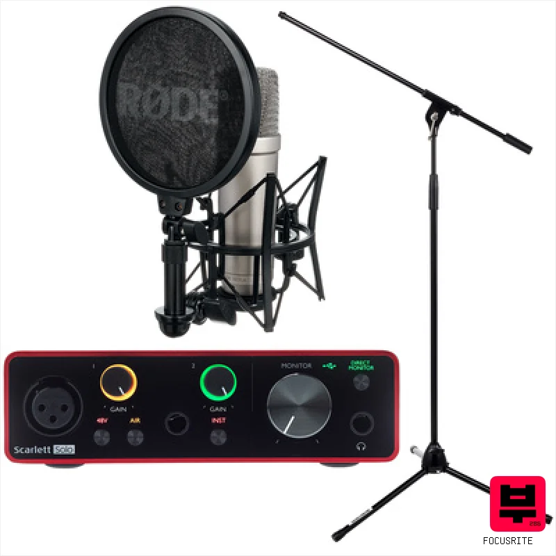 Focusrite Scarlett Solo 3rd NT1 A Bundle - USB Audio Interfaces