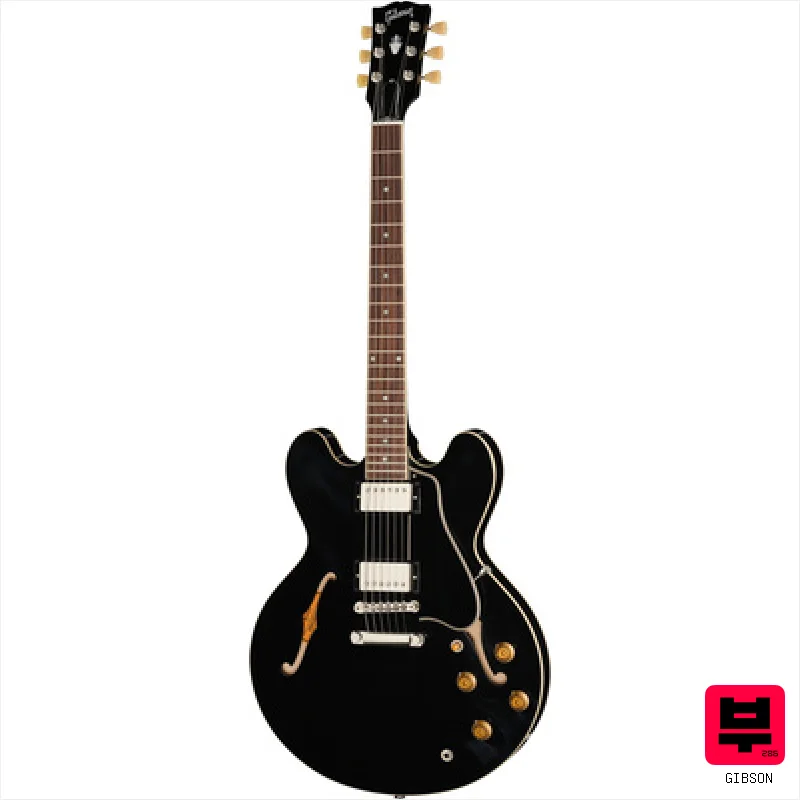 Gibson ES-335 50s Ebony - Professional Music Instrument Photo