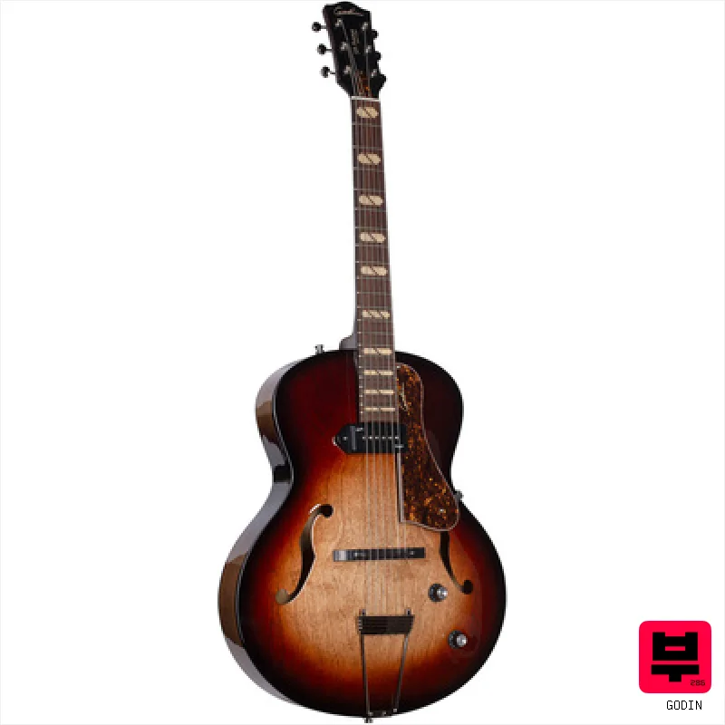 Godin 5th Ave Kingpin P90 DLX VB - Professional Music Instrument Photo
