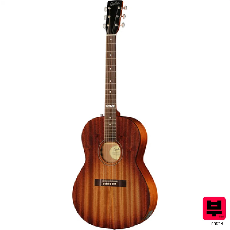 Godin Folk LTD Mahogany A/E Rust Bst - Professional Music Instrument Photo
