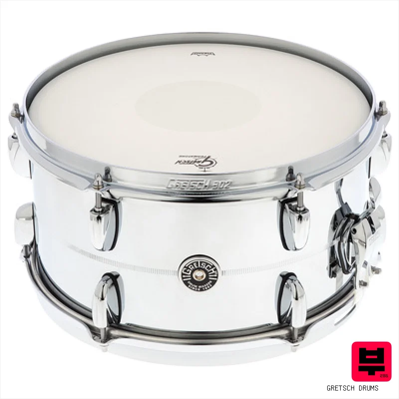 Gretsch Drums 13"x07" Brooklyn Chrome/Steel - 13" Steel Snare Drums