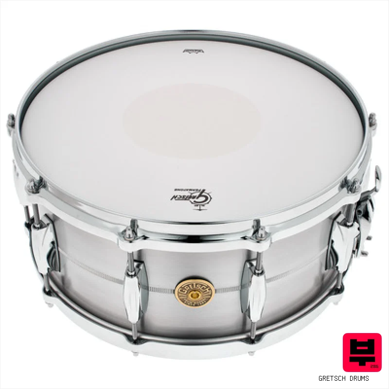 Gretsch Drums 14"x6,5" Solid Aluminum Snare - Aluminium Snare Drums