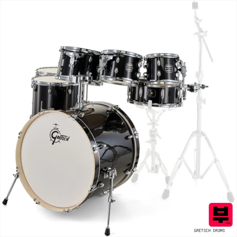 Gretsch Drums Energy Black Sparkle 7pcs Set - Drum Shell Sets