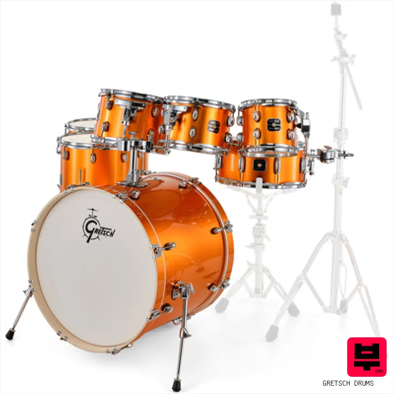 Gretsch Drums Energy Orange Sparkle 7pcs Set - Drum Shell Sets