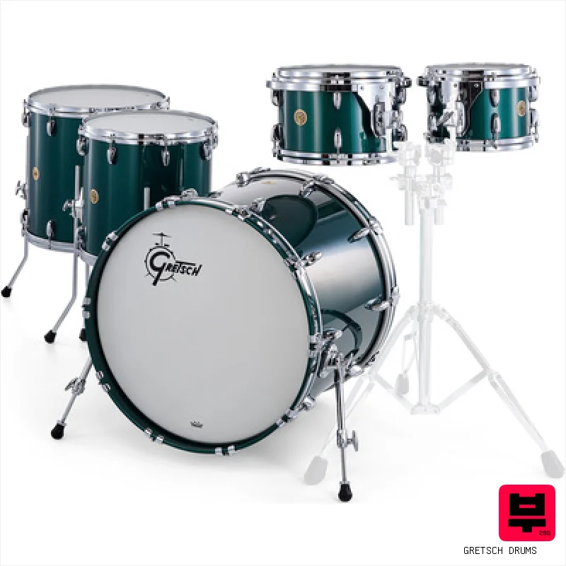 Gretsch Drums US Custom 2up 2down Green - Premium Drum Kits