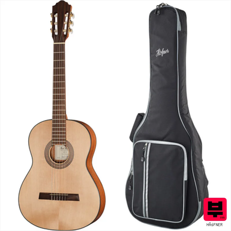 Höfner HF-13 Bundle w/ GB - 4/4 Size Classical Guitars
