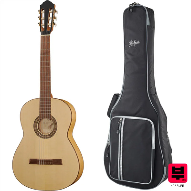 Höfner HLE-AF23 Alpenfichte/Be w/GB - 4/4 Size Classical Guitars