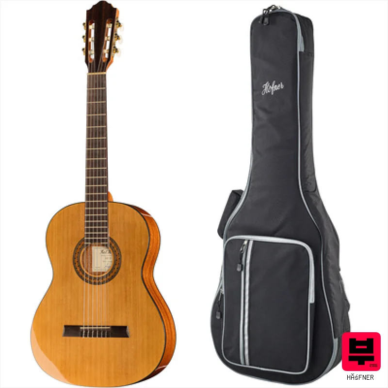 Höfner HZ25 Bundle w/ Gig Bag - 4/4 Size Classical Guitars