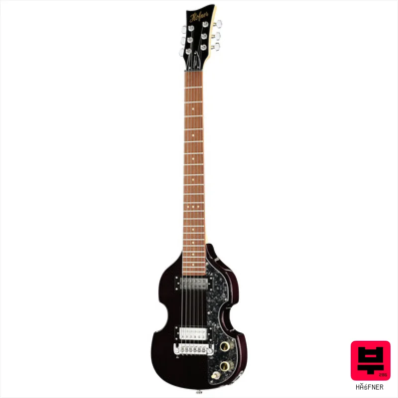 Höfner Shorty Violin Guitar Black/Per - Shortscale Guitars