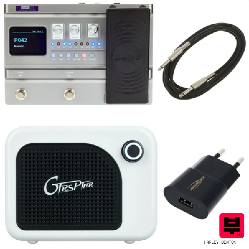 Harley Benton DNAfx GiT + Cab WH Bundle - Professional Music Instrument Photo