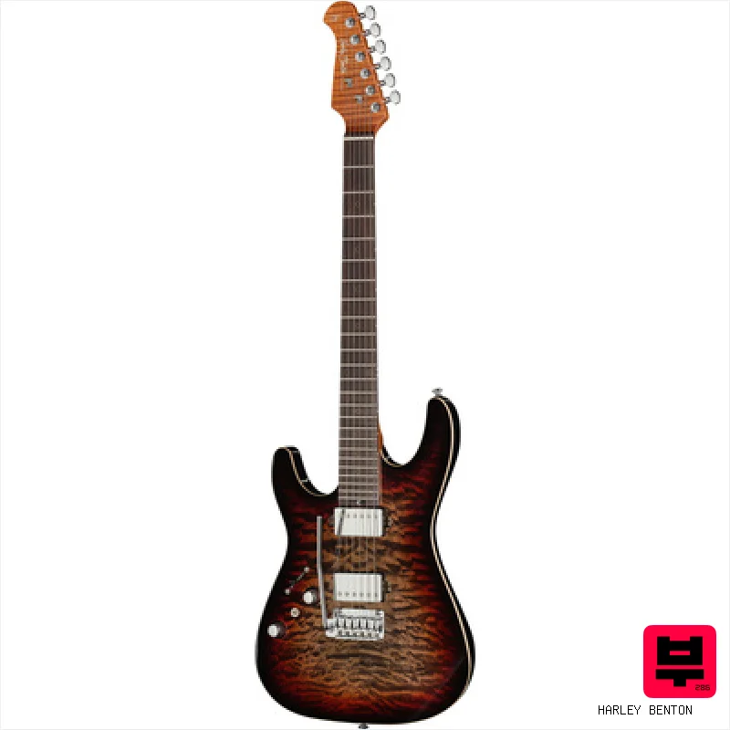 Harley Benton Fusion-IV HH LH RW QDG - Lefthanded Guitars