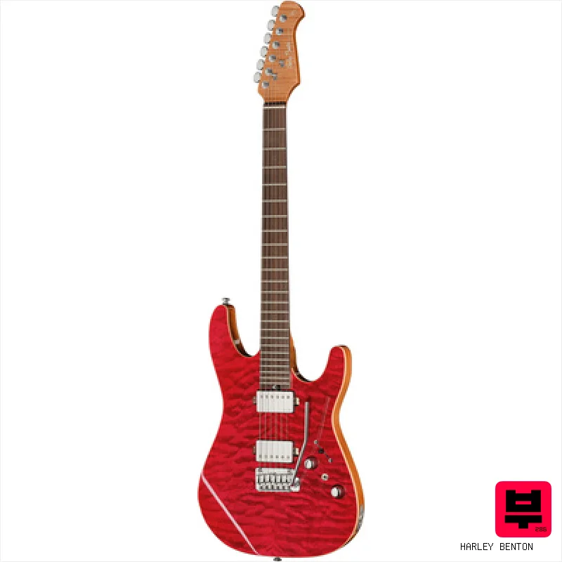 Harley Benton Fusion-IV HH RW QRG - ST Style Guitars