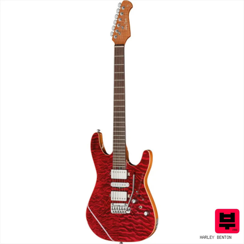 Harley Benton Fusion-IV HSH RW QRG - ST Style Guitars