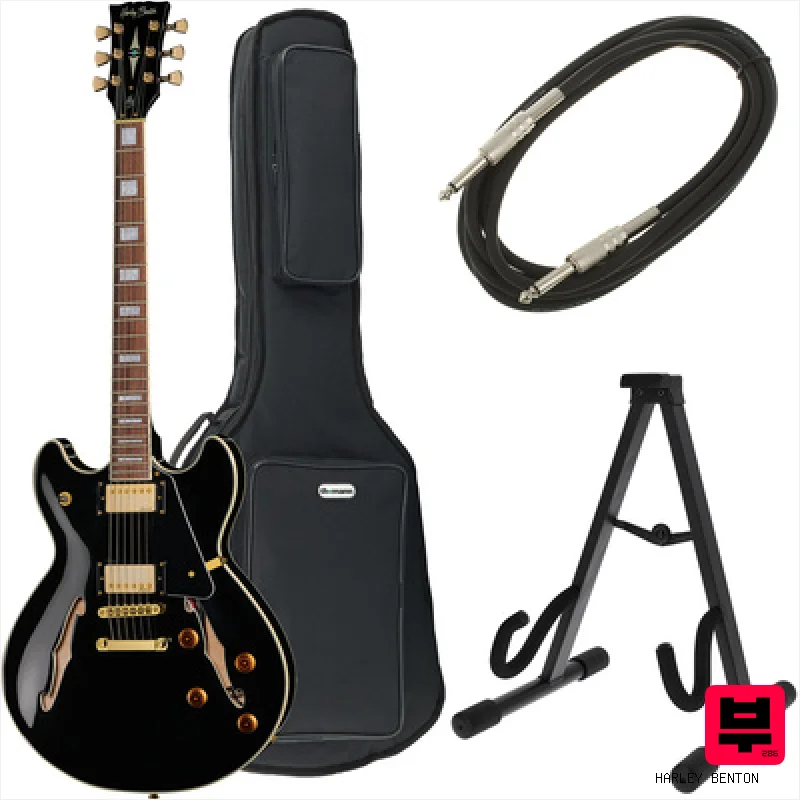 Harley Benton HB-35Plus Black Bundle