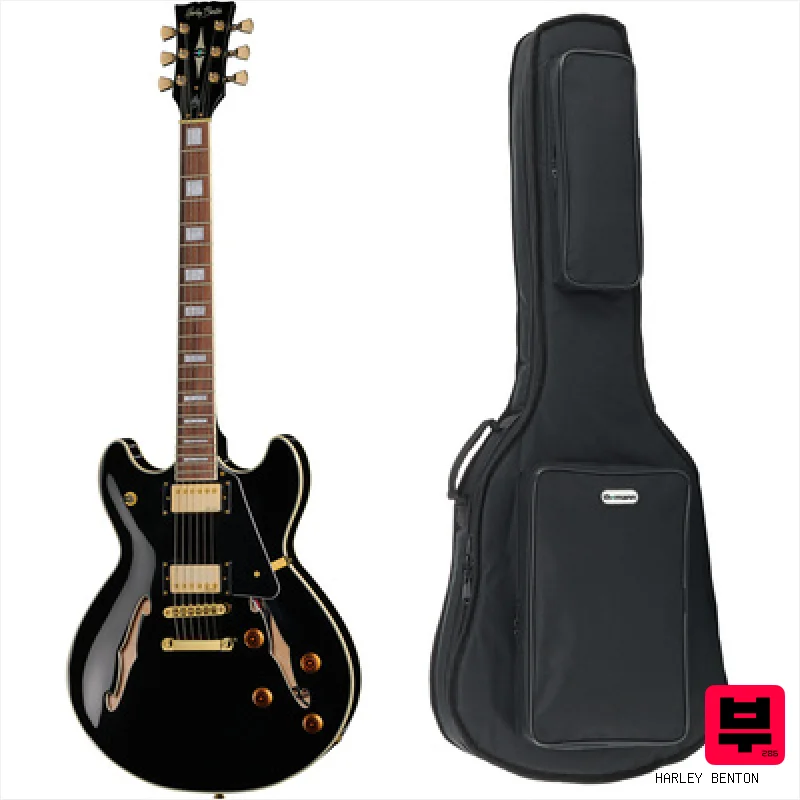 Harley Benton HB-35Plus Black w/Bag