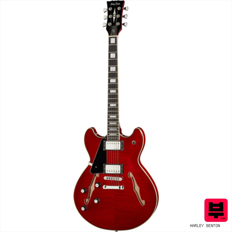Harley Benton HB-35Plus LH Cherry - Professional Music Instrument Photo