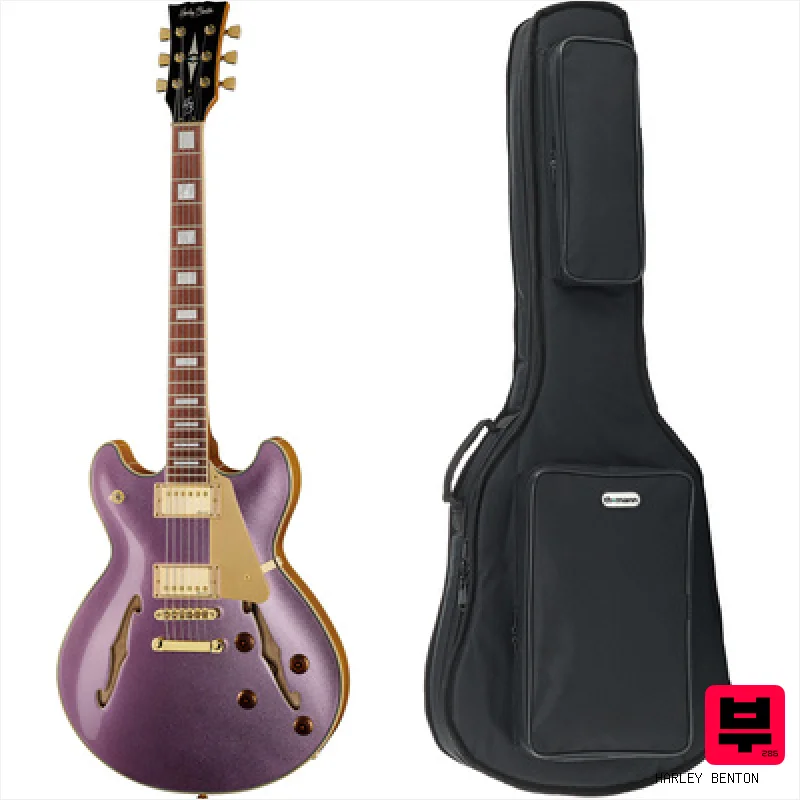 Harley Benton HB-35Plus Metallic Plum w/Bag