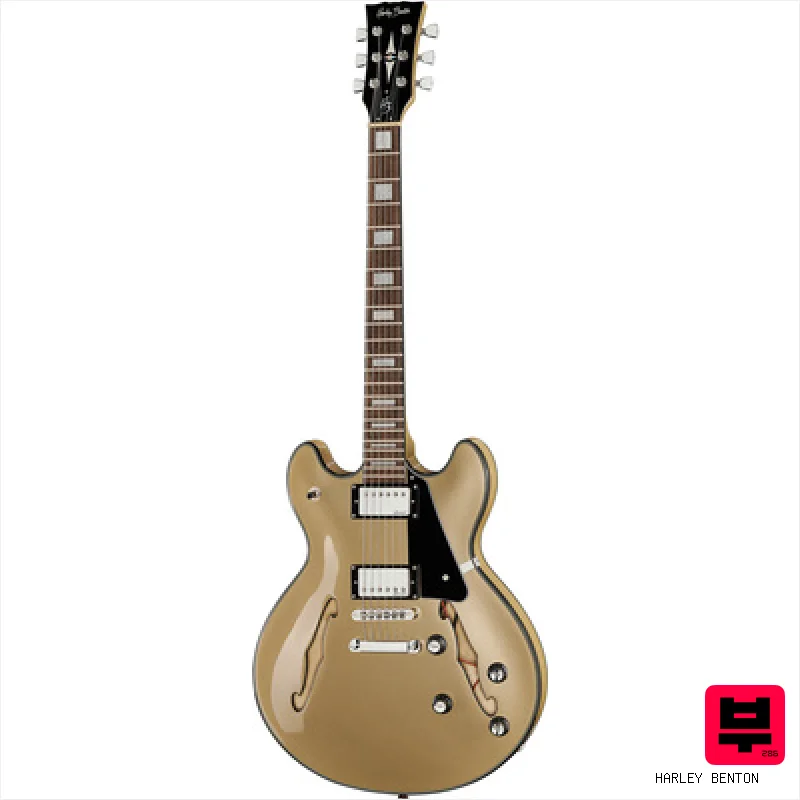 Harley Benton HB-35Plus Shoreline Gold - Professional Music Instrument Photo
