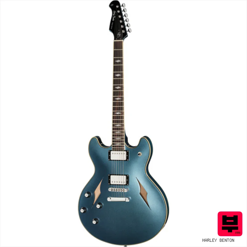 Harley Benton HB-35TL Tesla LH Pelham Blue