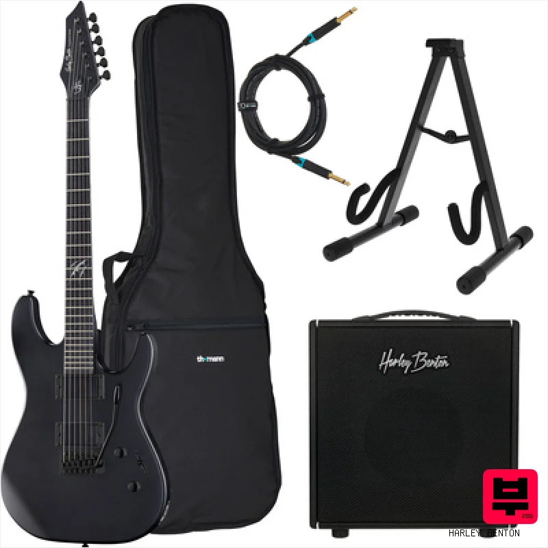 Harley Benton HWY-25BKS DNAFX AmP10 Set - Electric Guitar Sets