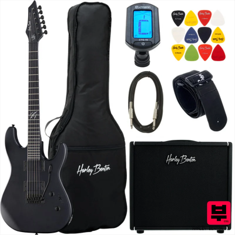 Harley Benton HWY-25BKS DNAFX AmP20 Set - Electric Guitar Sets