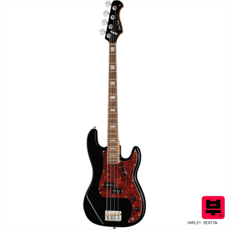 Harley Benton MV-4P Black - Professional Music Instrument Photo