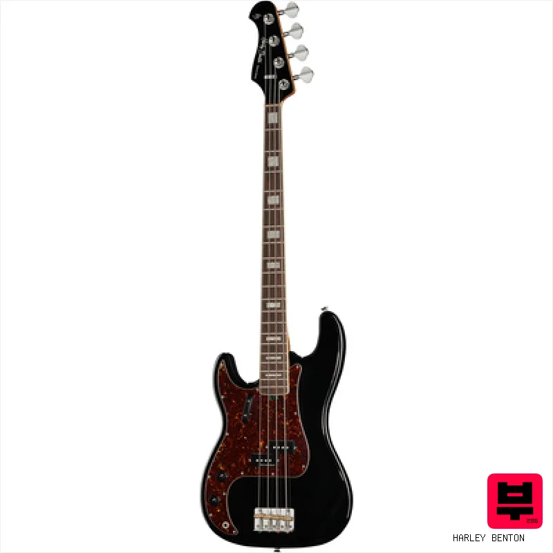 Harley Benton MV-4P LH Black - Professional Music Instrument Photo