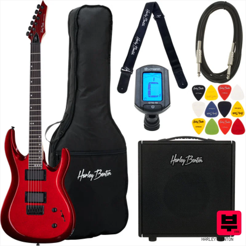 Harley Benton R-446 RED DNAFX AmP 10 Set - Electric Guitar Sets