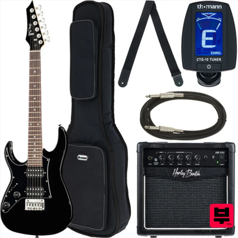 Harley Benton RG-Junior BK LH Set - Electric Guitar Sets